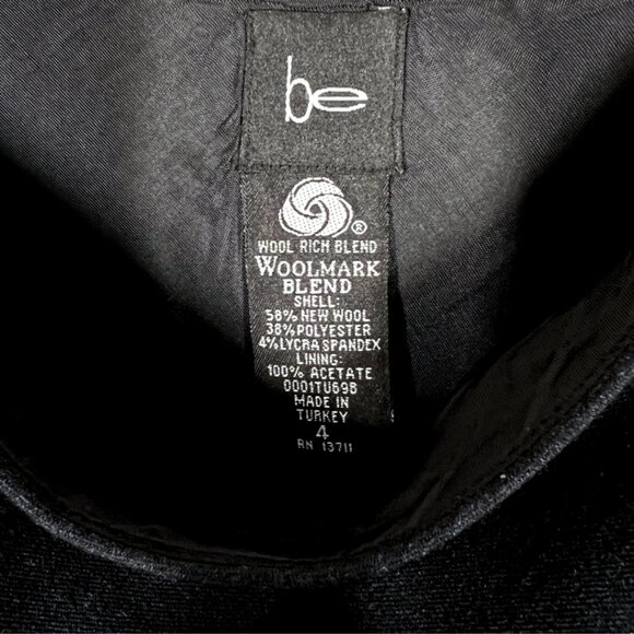 be Vintage Wool Blend A-Line Skirt • Size 4 • Dark Gray - Picture 8 of 8